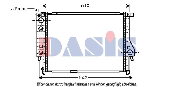 Kühler, Motorkühlung AKS DASIS 051000N
