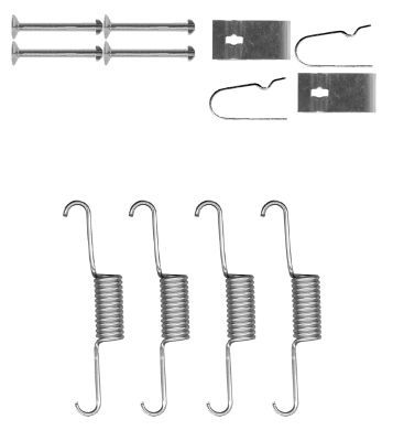 Zubehörsatz, Feststellbremsbacken TEXTAR 97038700