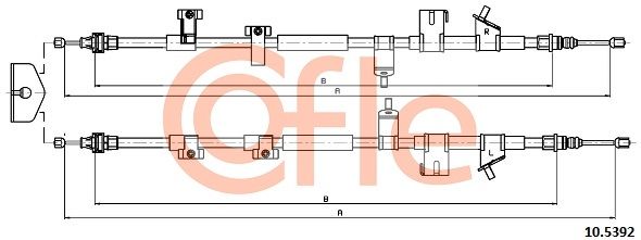 Seilzug, Feststellbremse COFLE 10.5392
