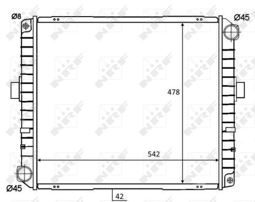 Kühler, Motorkühlung NRF 58825