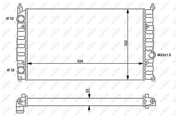 Kühler, Motorkühlung NRF 54707