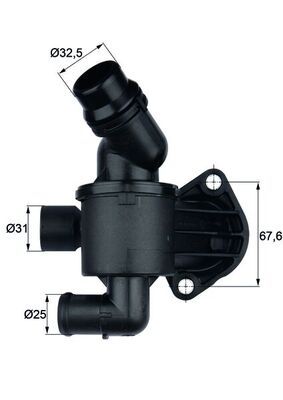 Thermostat, Kühlmittel MAHLE TI3487