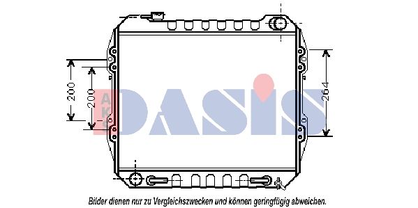 Kühler, Motorkühlung AKS DASIS 213100N