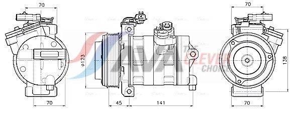 Kompressor, Klimaanlage AVA QUALITY COOLING JEAK092