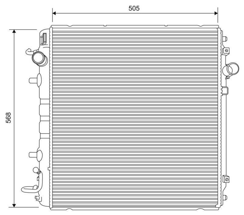 Kühler, Motorkühlung VALEO 701635