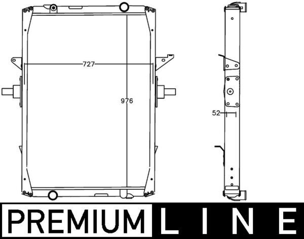 Kühler, Motorkühlung MAHLE CR1222000P