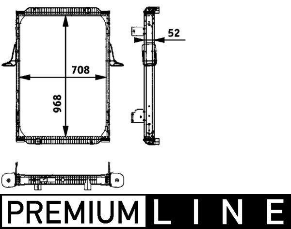 Kühler, Motorkühlung MAHLE CR704000P