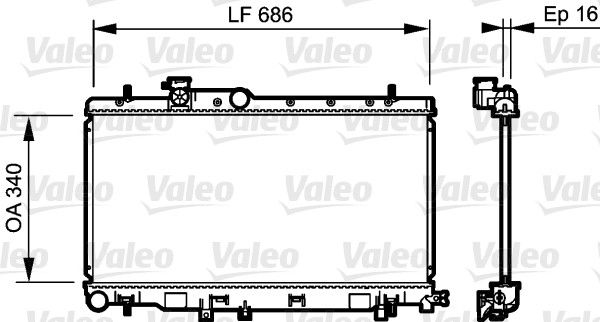 Kühler, Motorkühlung VALEO 735211