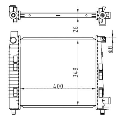 Kühler, Motorkühlung MAHLE CR325000S