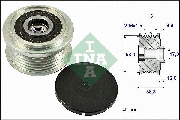 Generatorfreilauf INA 535 0266 10