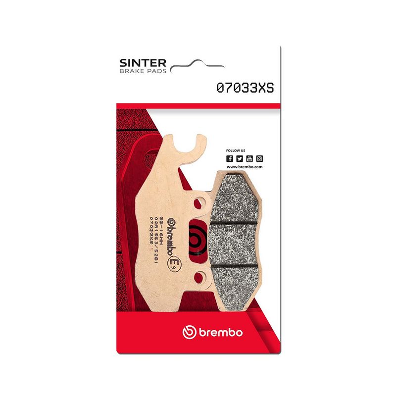 Bremsbelagsatz, Scheibenbremse BREMBO 07033XS