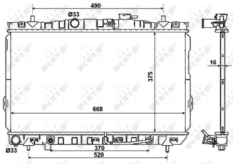 Kühler, Motorkühlung NRF 53356