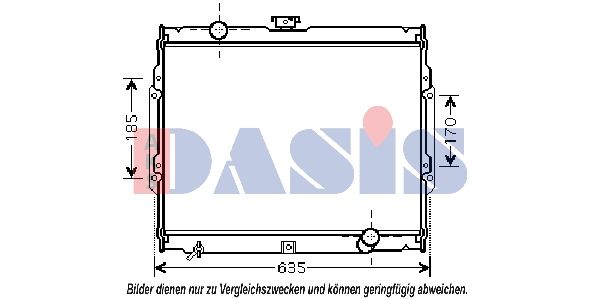 Kühler, Motorkühlung AKS DASIS 560021N