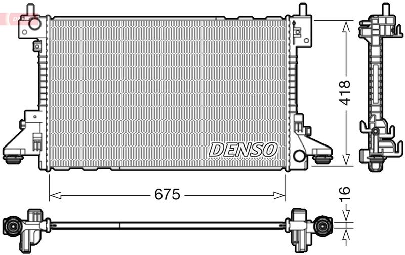 Kühler, Motorkühlung DENSO DRM20006