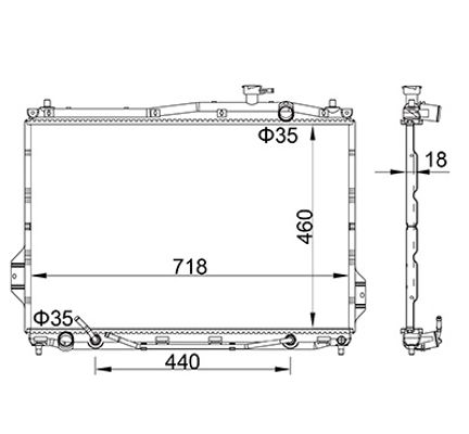 Kühler, Motorkühlung HART 622 270