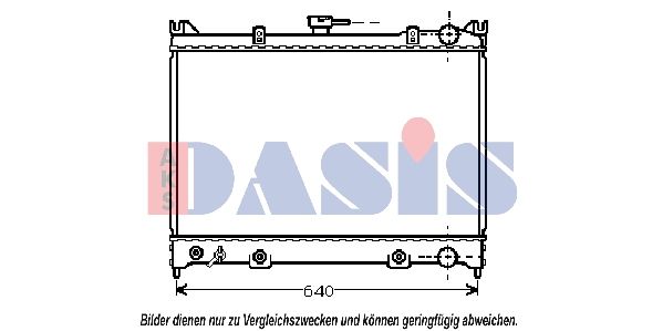 Kühler, Motorkühlung AKS DASIS 070570N