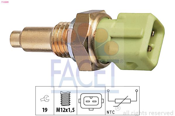 Sensor, Kühlmitteltemperatur FACET 7.3220