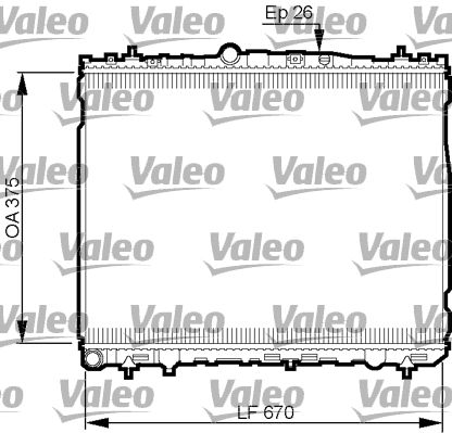 Kühler, Motorkühlung VALEO 735514