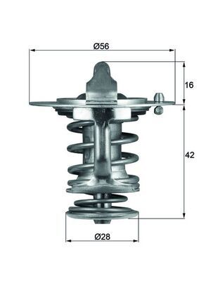 Thermostat, Kühlmittel MAHLE TX8376D