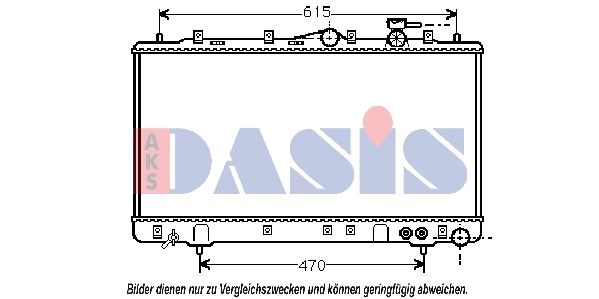 Kühler, Motorkühlung AKS DASIS 560013N