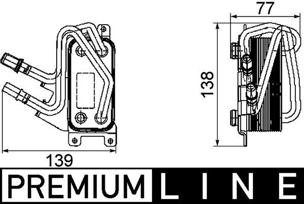 Ölkühler, Motoröl MAHLE CLC67000P