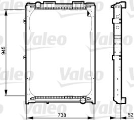 Kühler, Motorkühlung VALEO 730323
