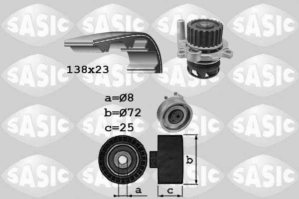 Wasserpumpe + Zahnriemensatz SASIC 3906091