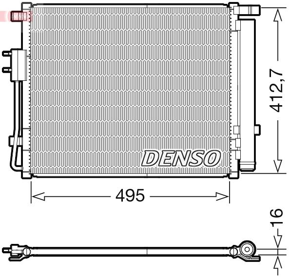 Klimakondensator Klimakühler Denso DCN41012
