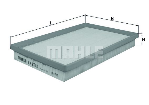 Luftfilter KNECHT LX 2992
