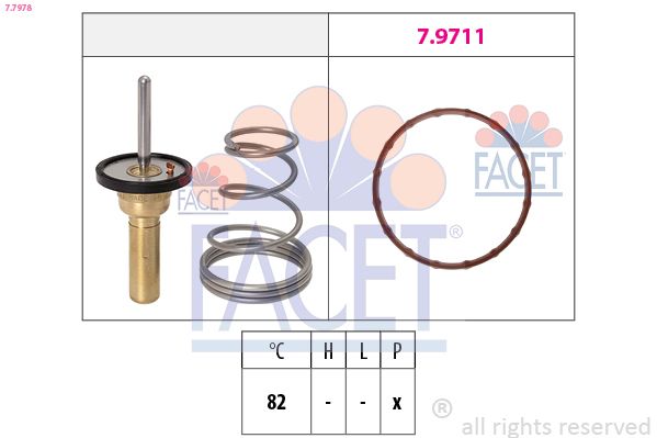 Thermostat, Kühlmittel FACET 7.7978