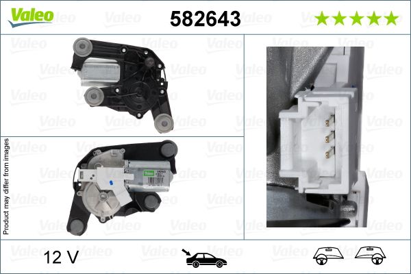 Wischermotor VALEO 582643