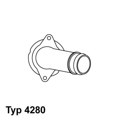 Thermostat, Kühlmittel WAHLER 4280.80d