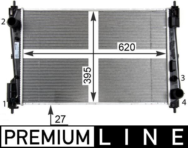Kühler, Motorkühlung MAHLE CR1111000P