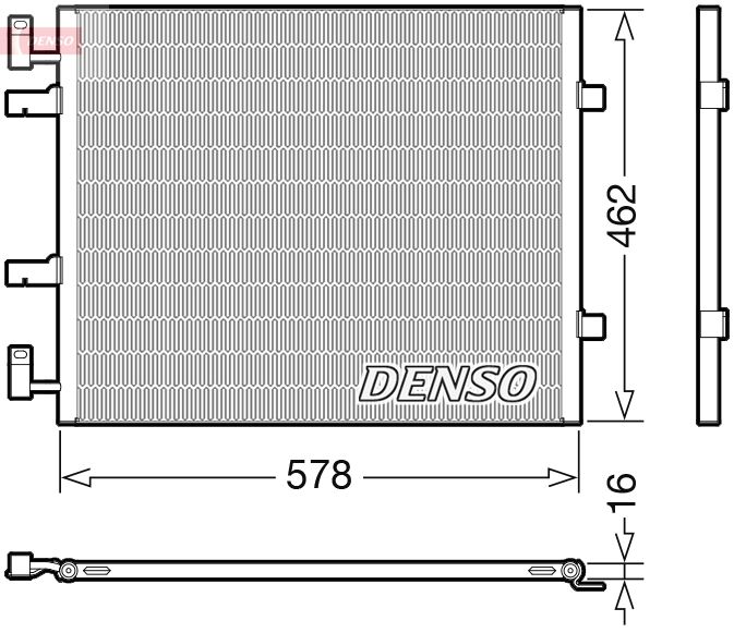Klimakondensator Klimakühler Denso DCN20041