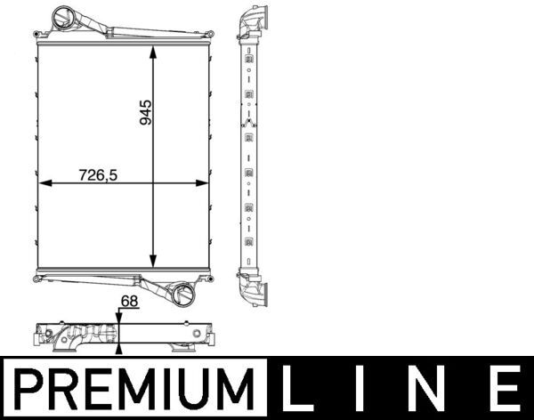 Ladeluftkühler MAHLE CI215000P