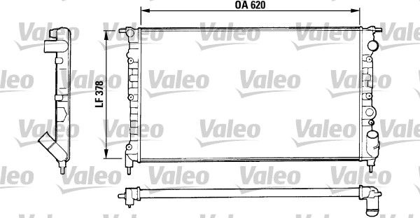 Kühler, Motorkühlung VALEO 816552