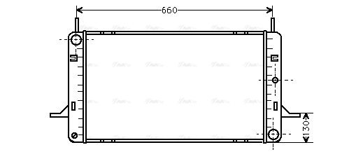 Kühler, Motorkühlung AVA QUALITY COOLING fd2102