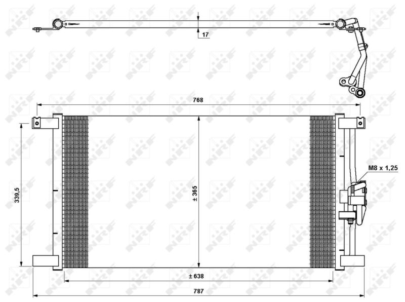 Kondensator, Klimaanlage NRF 35640