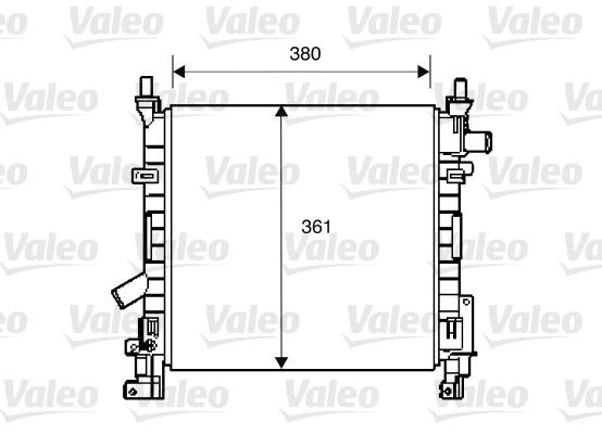 Kühler, Motorkühlung VALEO 734392
