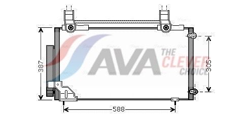 Kondensator, Klimaanlage AVA QUALITY COOLING HDA5186D