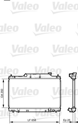 Kühler, Motorkühlung VALEO 734702