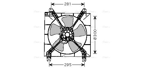 Lüfter, Motorkühlung AVA QUALITY COOLING dw7507