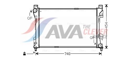 Kühler, Motorkühlung AVA QUALITY COOLING MSA2463