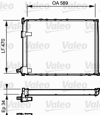 Kühler, Motorkühlung VALEO 730548