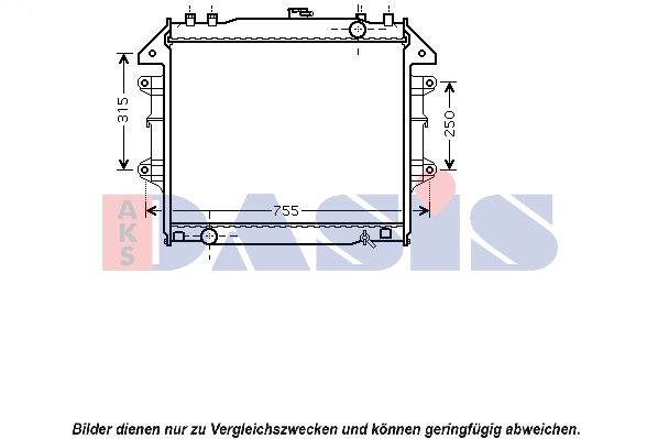 Kühler, Motorkühlung AKS DASIS 210189N