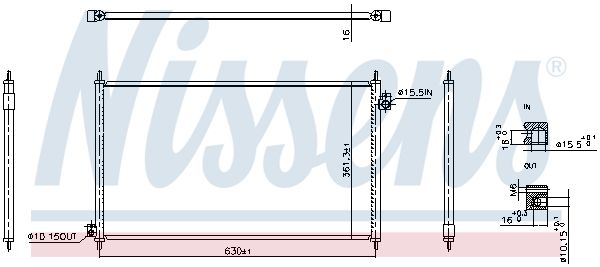 Klimakondensator Klimakühler NISSENS 940917