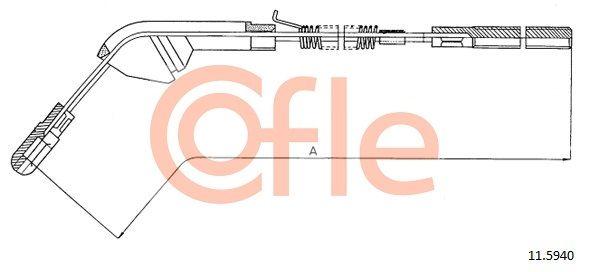 Seilzug Feststellbremse COFLE 11.5940