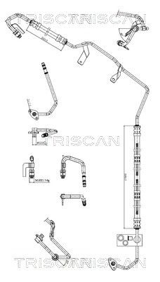 Hydraulikschlauch Lenkung TRISCAN 8516 29060