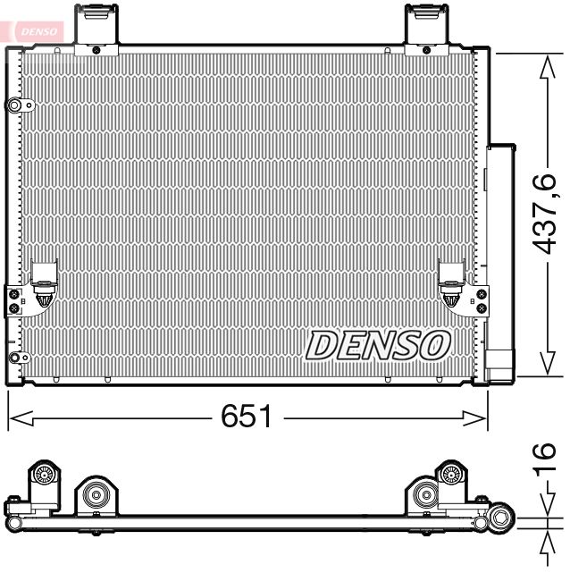 Klimakondensator Klimakühler Denso DCN50057