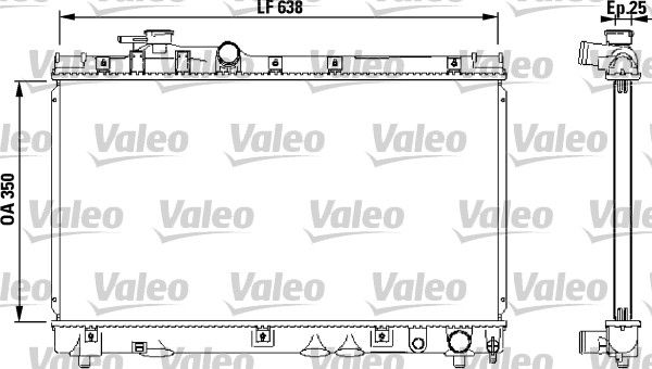 Kühler, Motorkühlung VALEO 732542